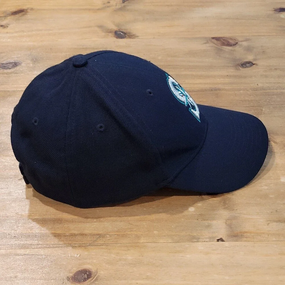 Vintage Seattle Mariners Nike Team Hat Strap Back Blue One Size Wool Blend